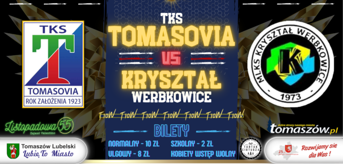 Zapraszamy na środowy mecz piłkarzy Tomasovii z Kryształem Werbkowice